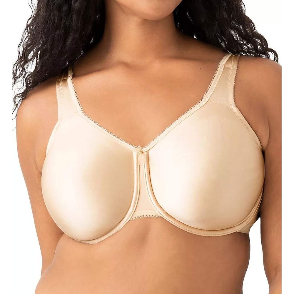 Wacoal Basic Beauty Bra Womens 42DD Nude Underwire Seamless 853192